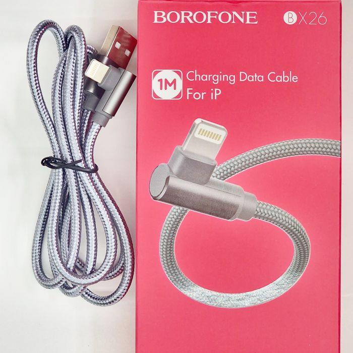 Кабель для зарядки угловой (L-образный) Borofone Lightning для iPhone, iPade