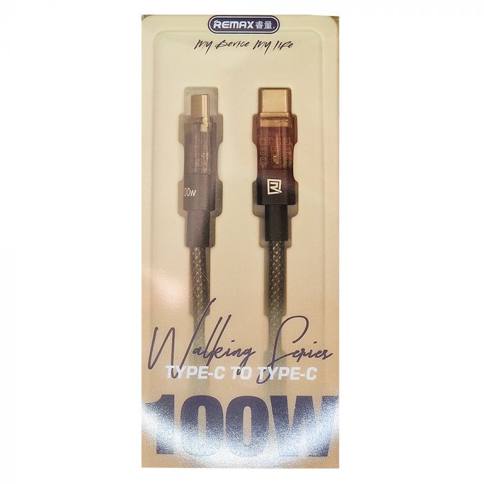 Кабель для зарядки (100 Ватт) REMAX 100W TYPE-C to TYPE-C - 120см